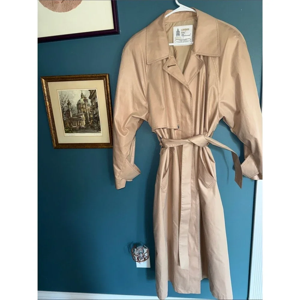 London Fog Beige Trench Coat